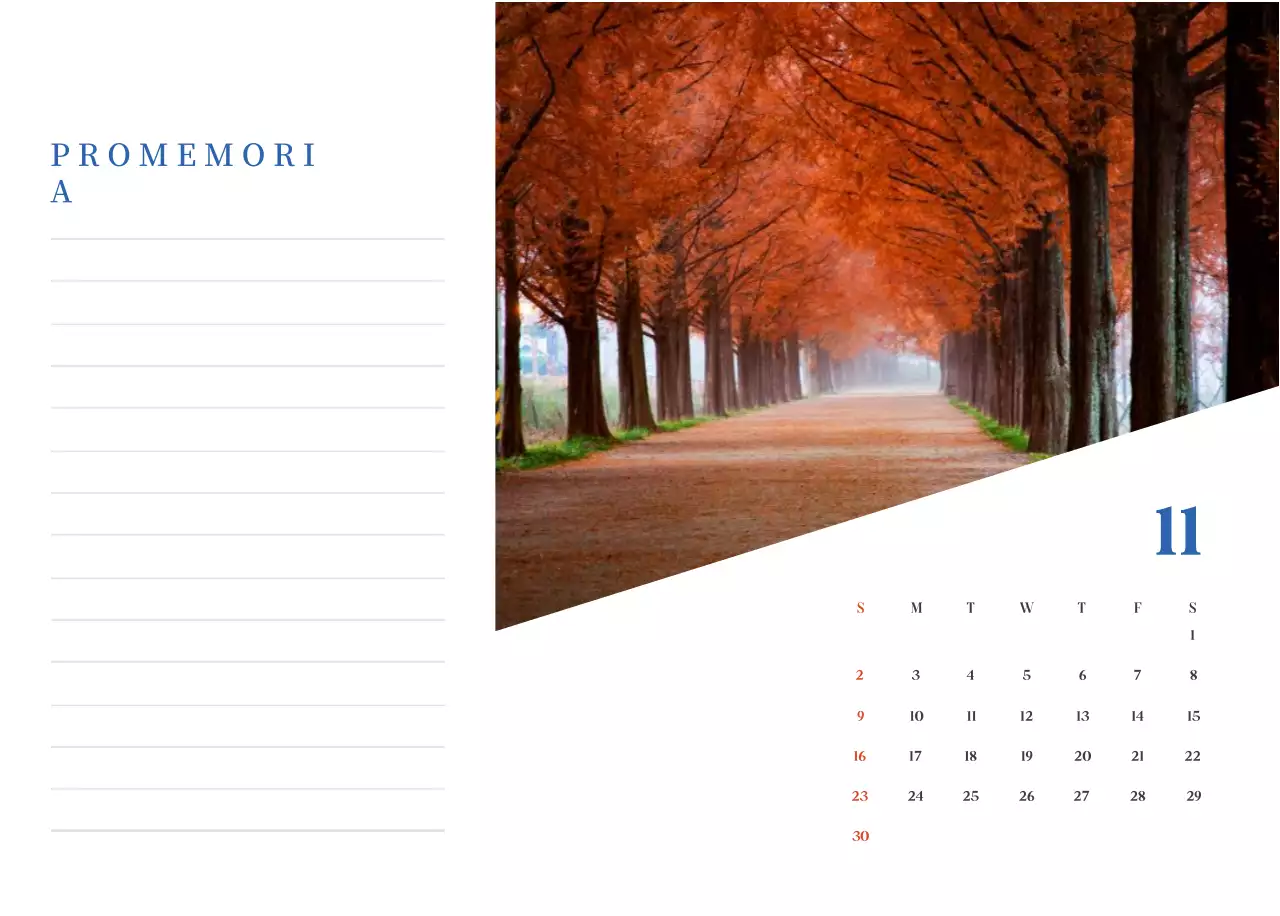 Calendario ospedaliero moderno blu