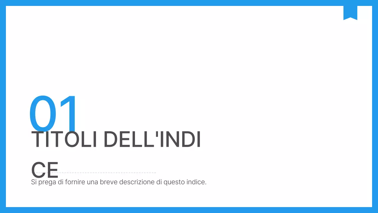 Semplice relazione aziendale in blu e bianco