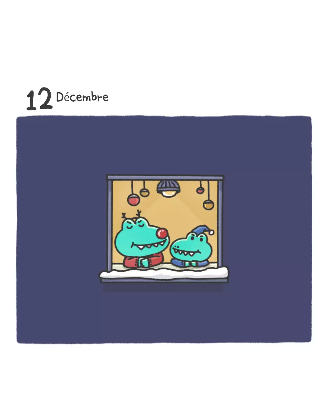Un calendrier avec un concept d'illustration Ago mignon