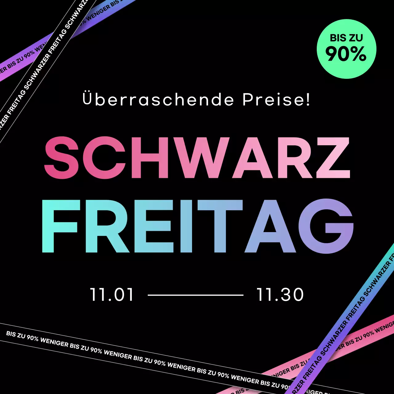 Black Modern Sale Veranstaltung