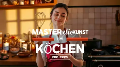 Brauner eleganter Kochführer