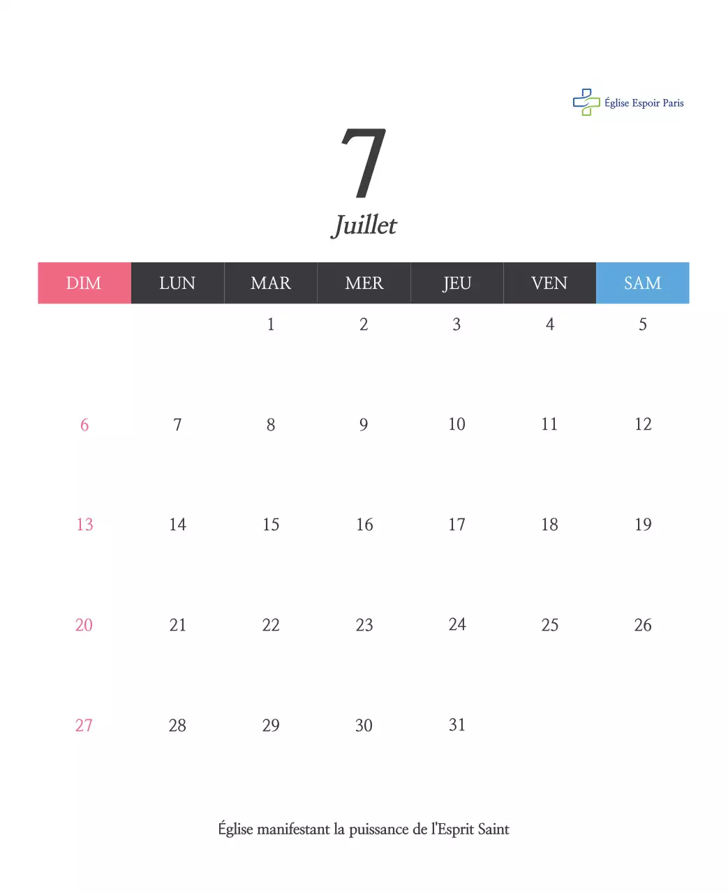 Calligraphie simple Promotion de l'église biblique