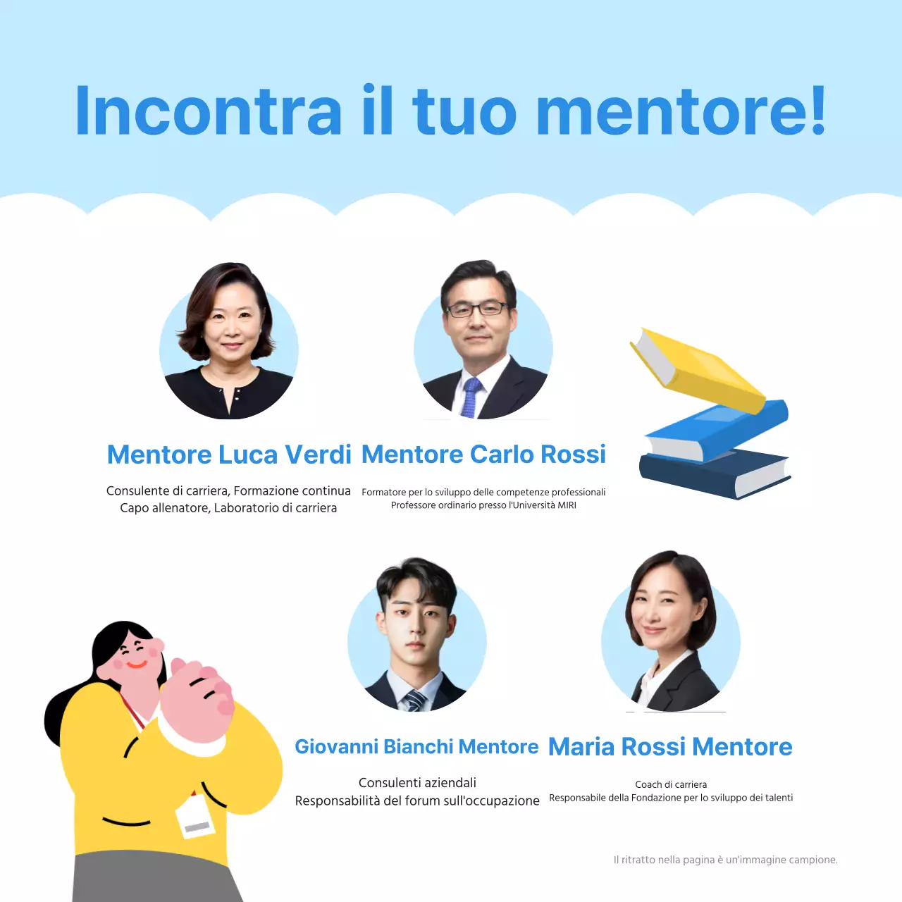 Reclutamento di giovani uomini in azzurro