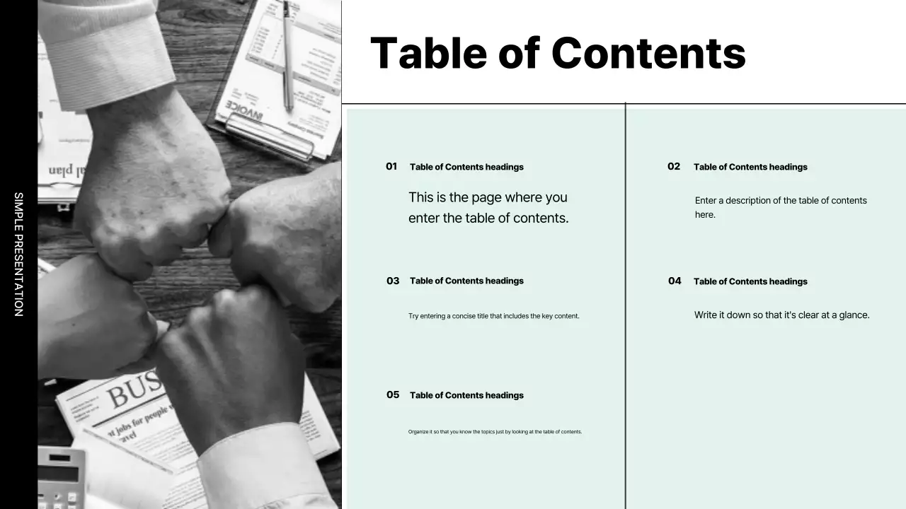 Black Minimal Business Presentation