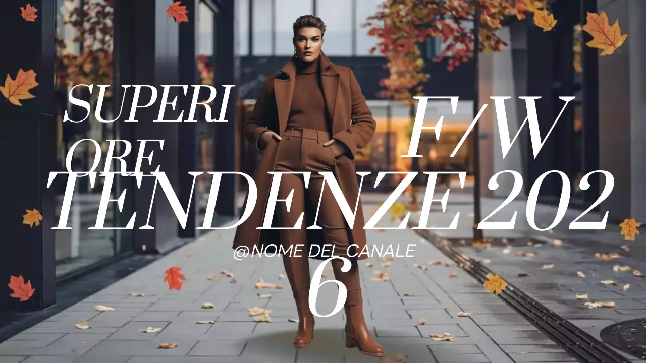 Annuncio di moda moderna marrone