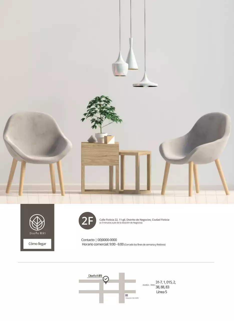 Calendario interior minimalista beige