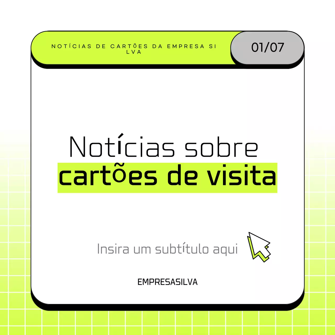 Carta de apresentação comercial simples em tons de verde e branco