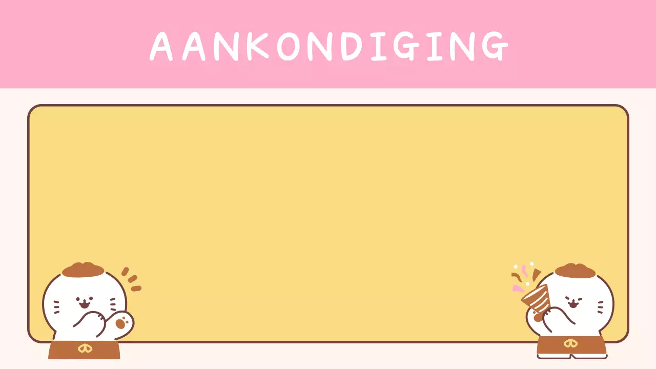 Eenvoudige gele klassenagenda voor school