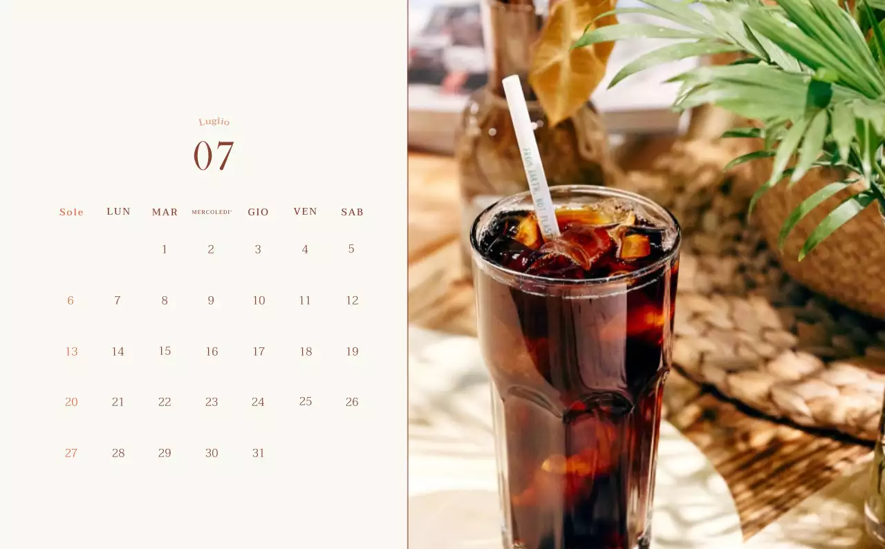 Promuovere il caffè vintage beige