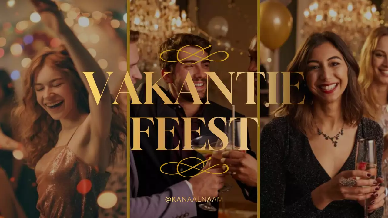 Goud Elegante Feestuitnodiging