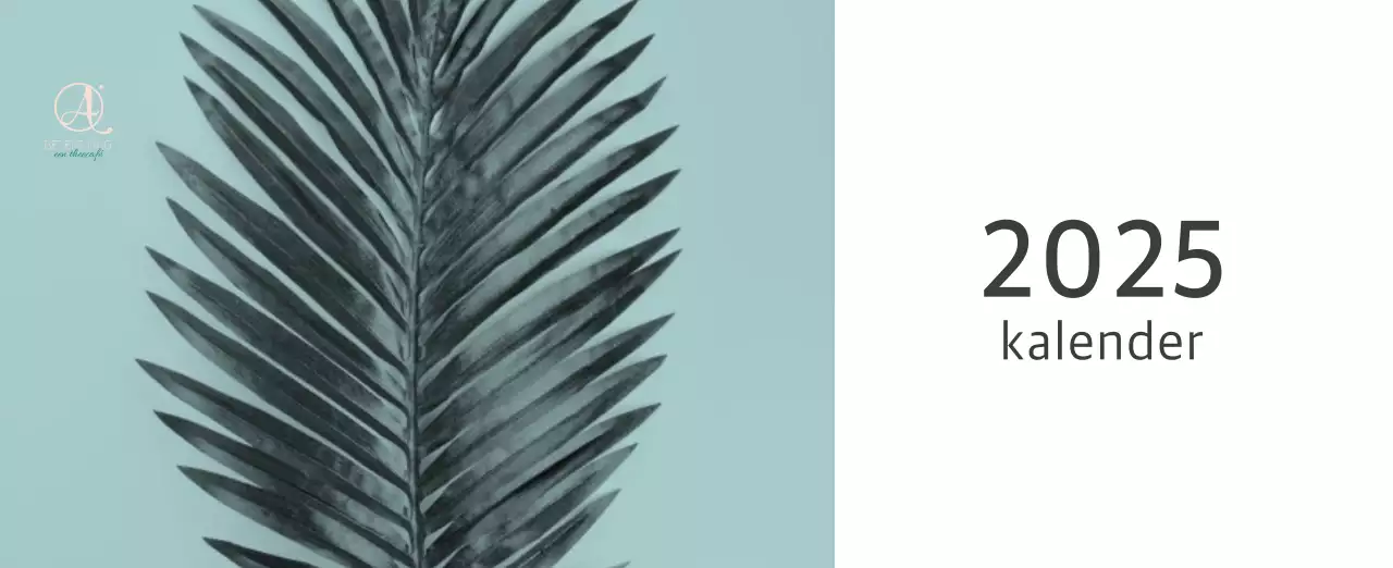 Witte schone botanische natuurkalender