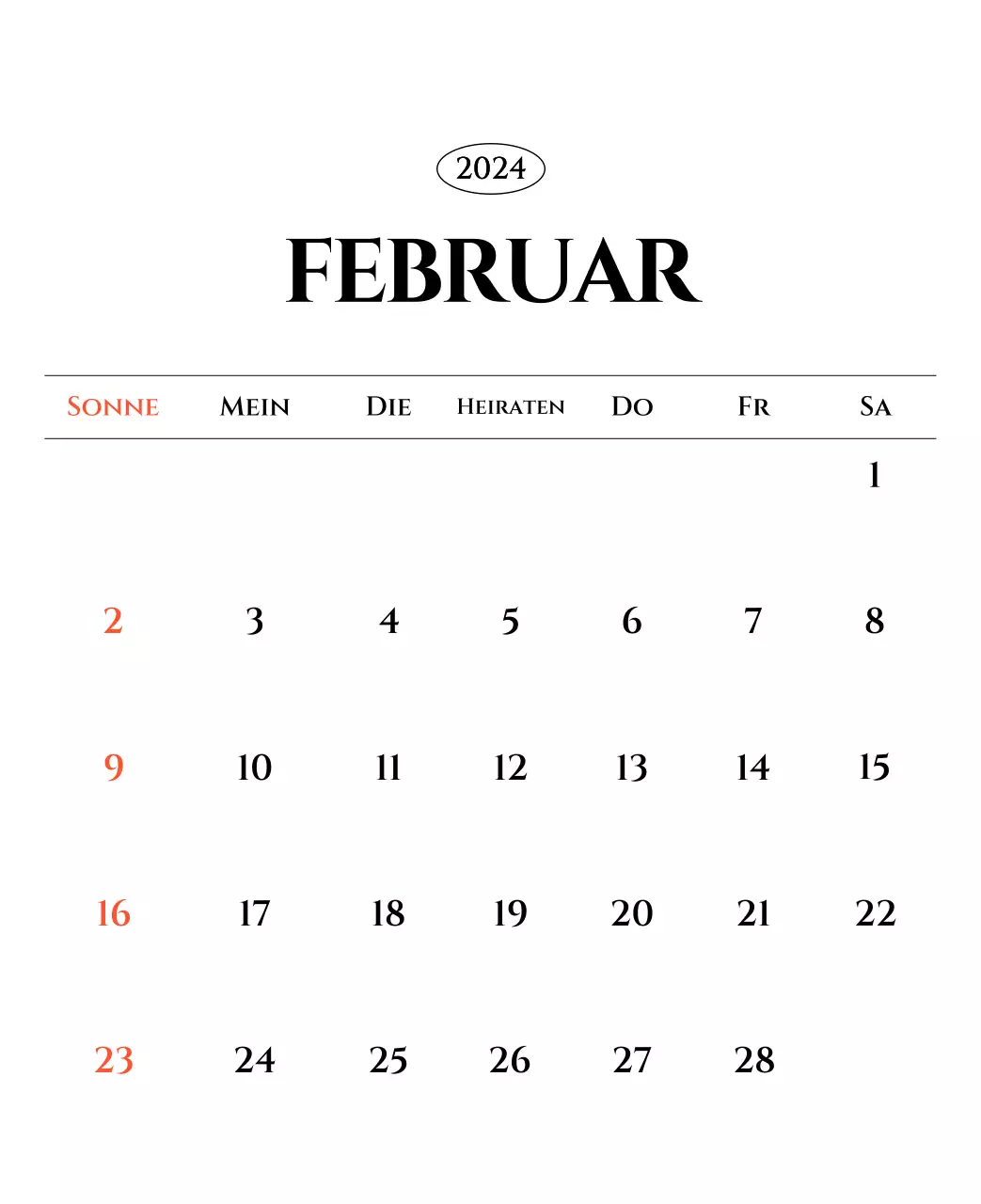 Einfacher Kalender mit schwarzer und weißer emotionaler Reisefotografie Konzept