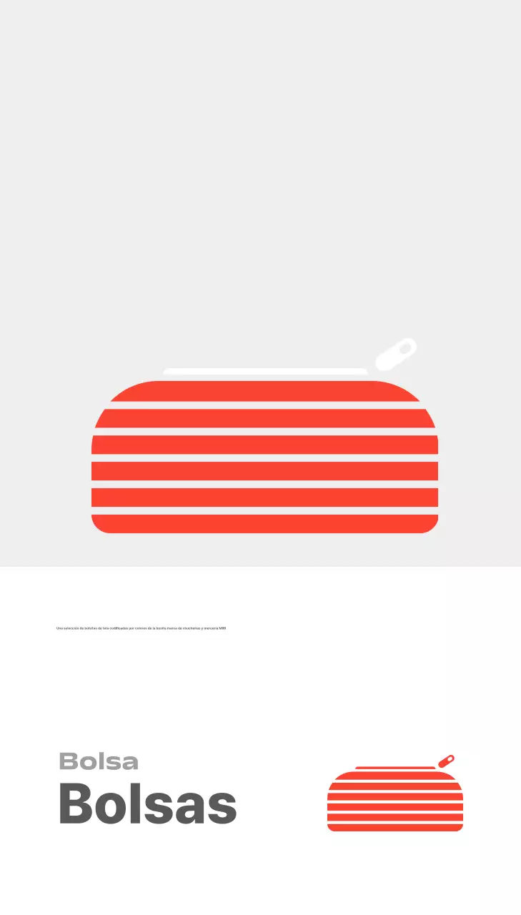 Anuncio de mercería de papelería sencilla gris