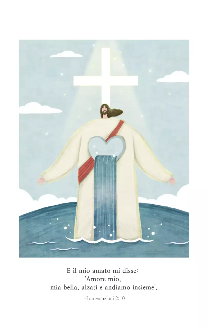 Chiesa illustrazione pulita pastello