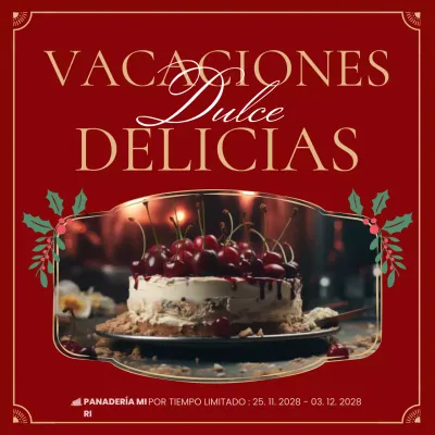 promoción postre clásico rojo