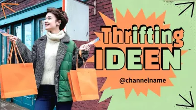 Orange Trendy Shopping Guide