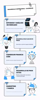 guía de desarrollo empresarial blue modern