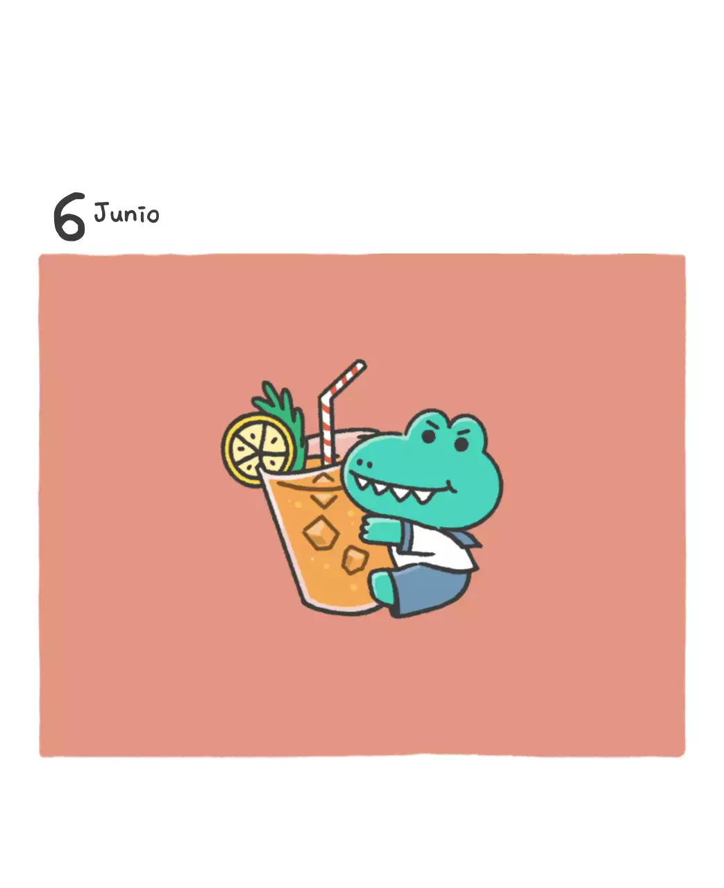 Un calendario con un bonito concepto de ilustración de Ago