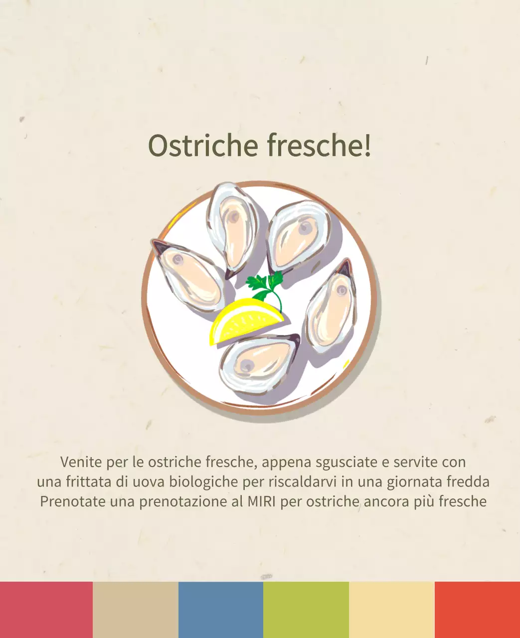 Calendario alimentare tradizionale beige
