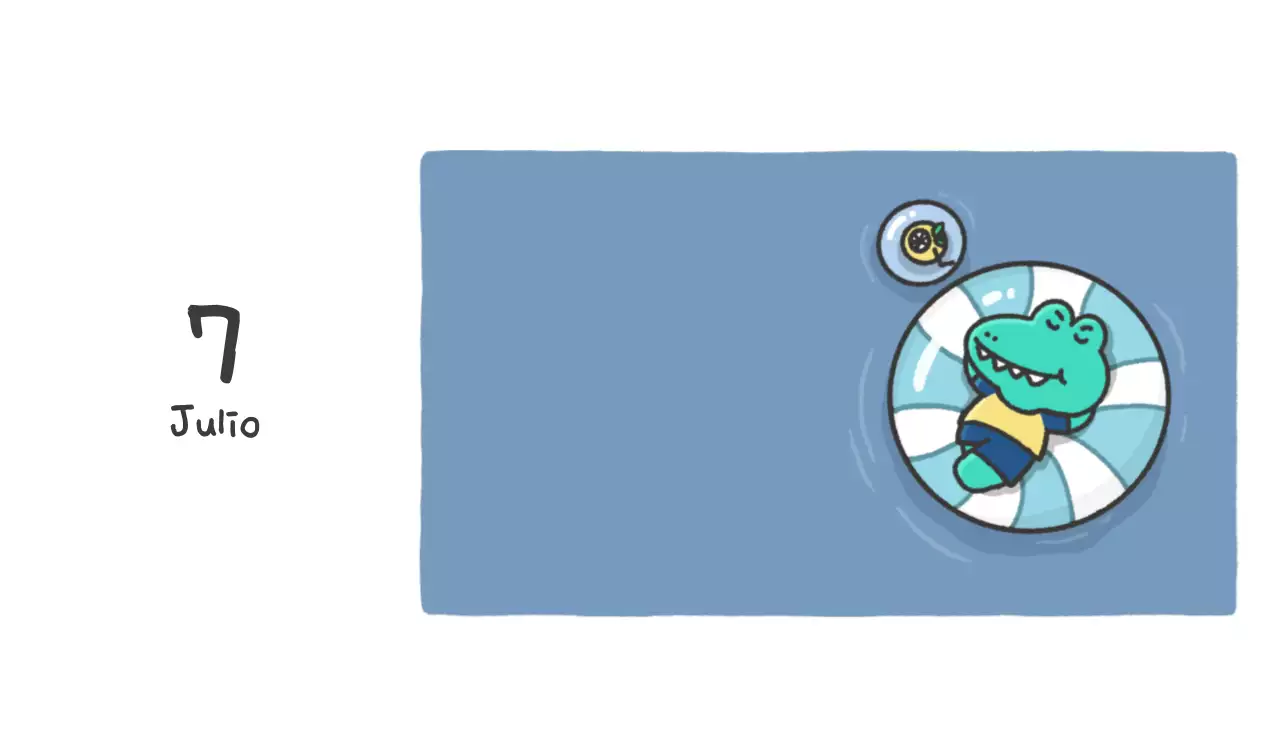 Un calendario con un bonito concepto de ilustración de Ago