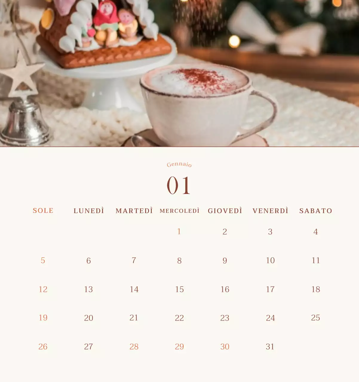 Promuovere il caffè vintage beige