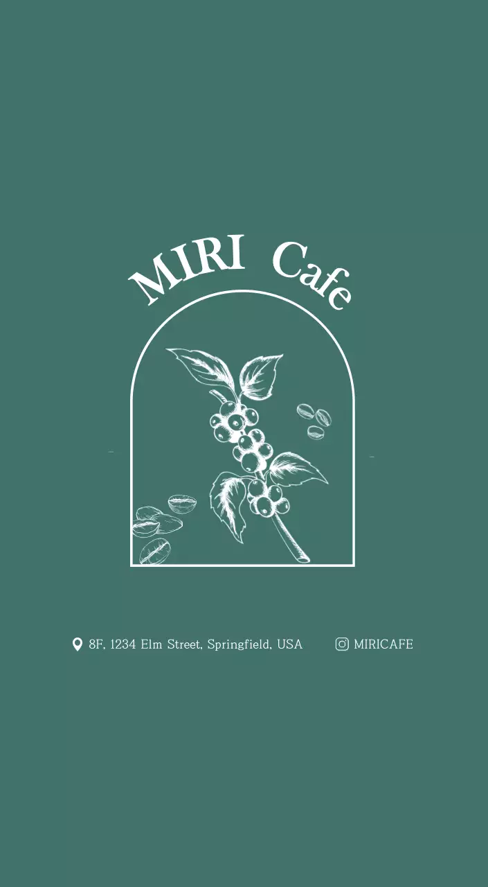 A modern cafe calendar with drink of the month recommendations