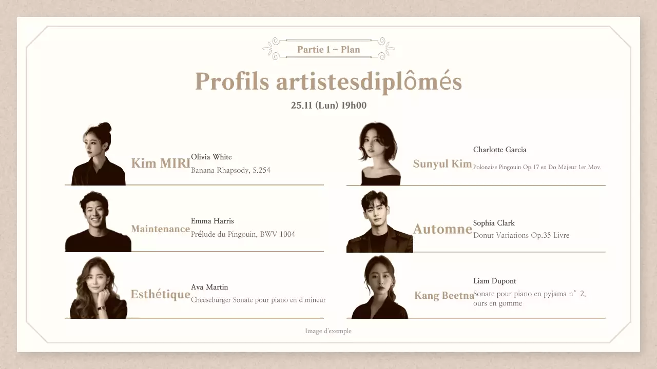 Beige Classical Guide des concerts