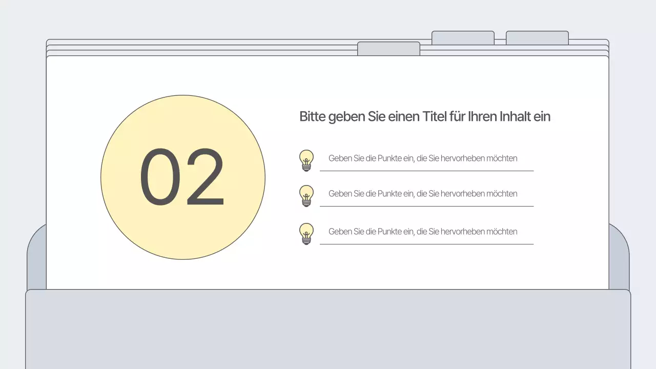 Ein einfacher, grauer Geschäftsplan