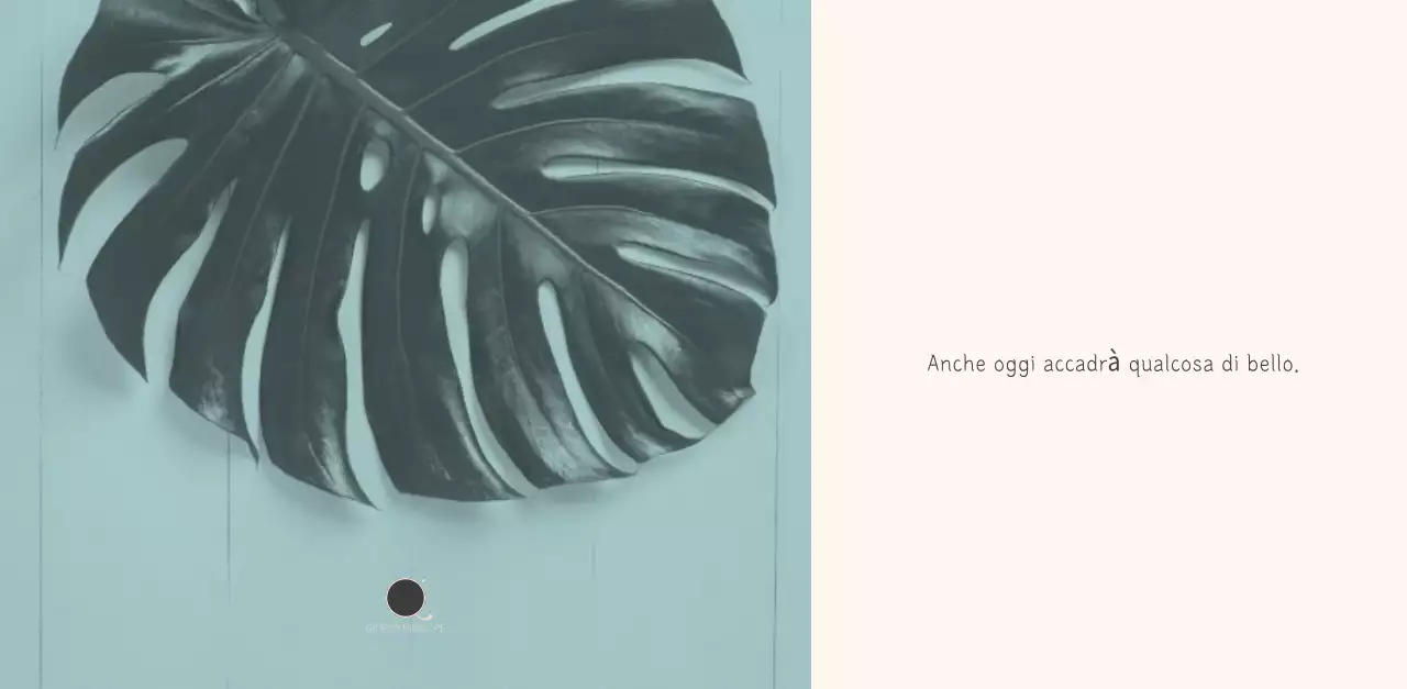 Calendario botanico naturale bianco e pulito