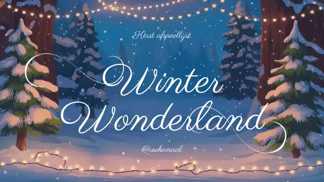 blauwe feestelijke winter afspeellijst