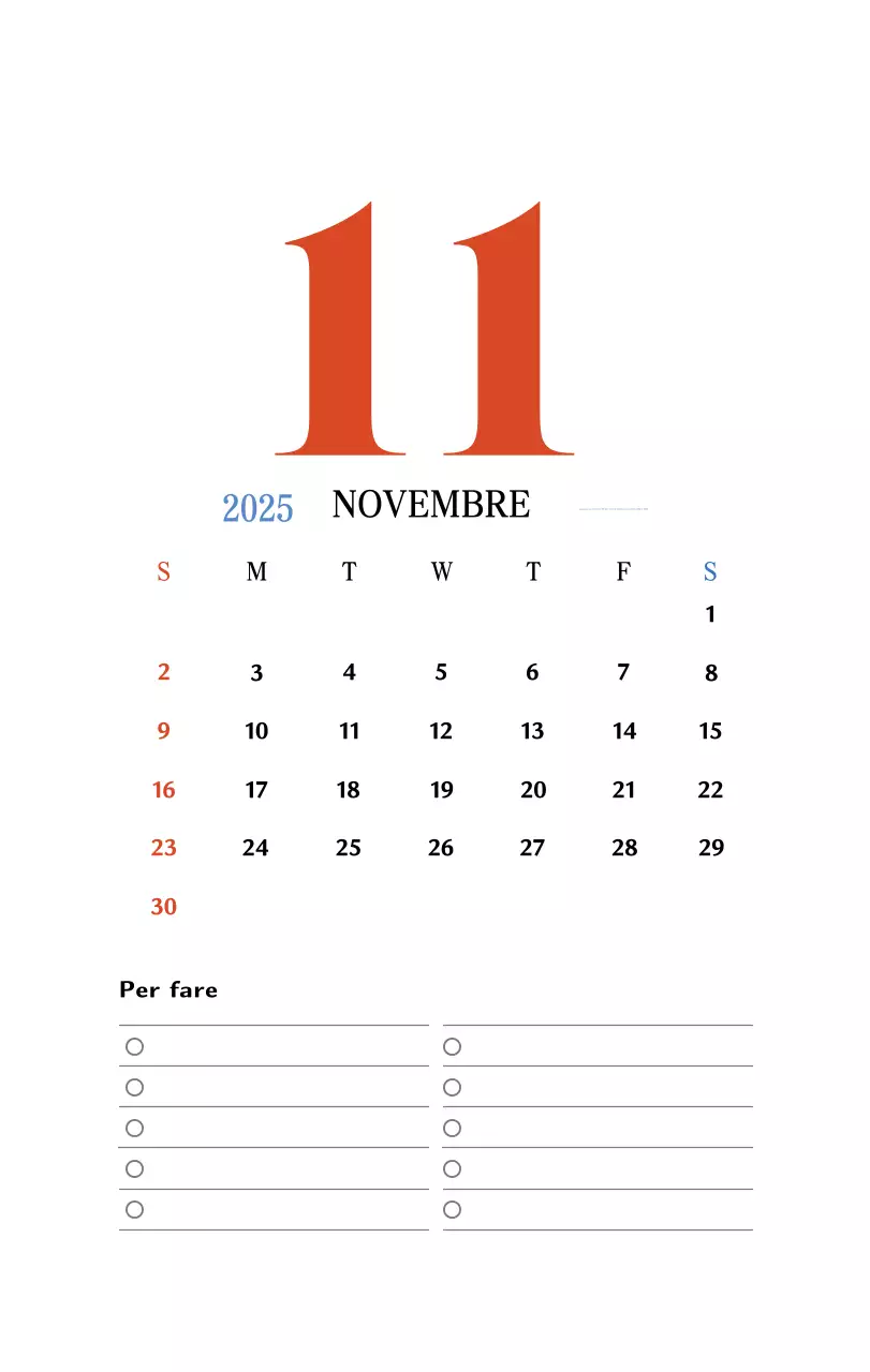 Calendario della memoria di concezione retrò in rosso