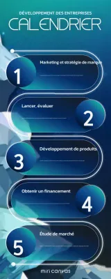 calendrier bleu des activités créatives