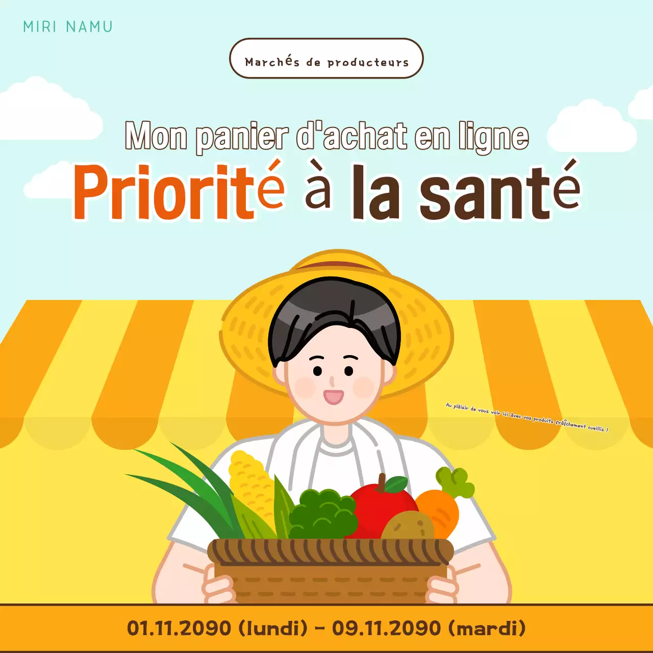 Promotion de l'exposition de produits frais de la Monnaie