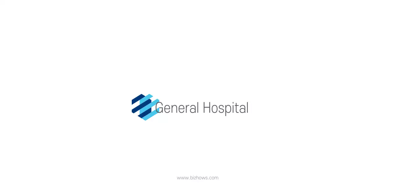Navy White Simple Hospital Promotional Calendar