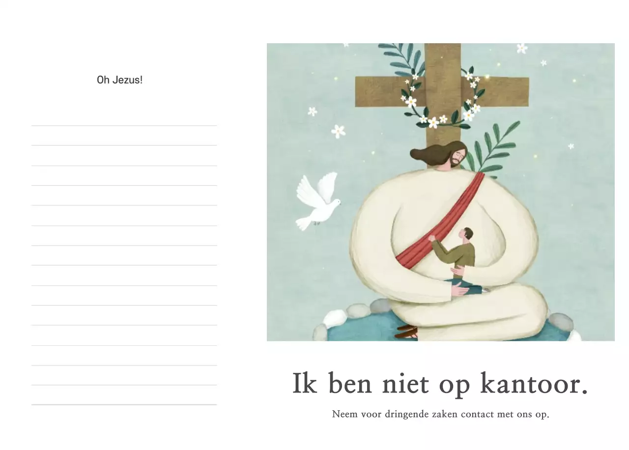 Pastel schone illustratie kerk
