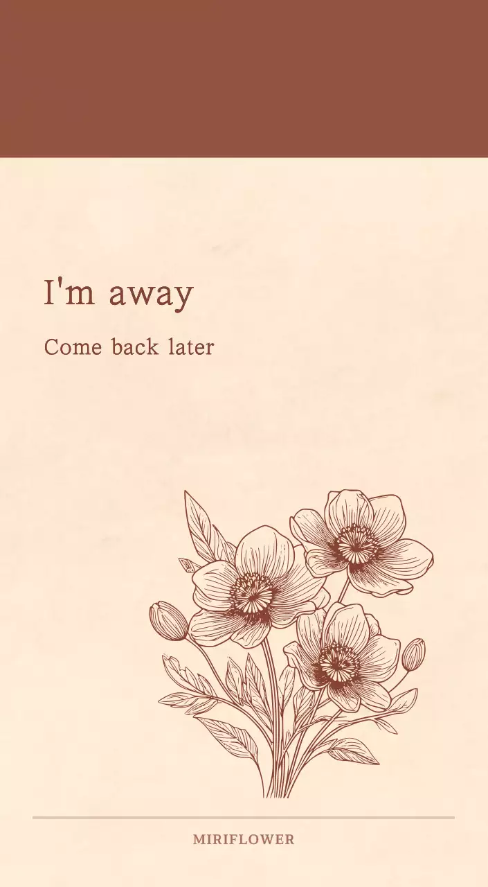 Kalender toko bunga sentimental dengan konsep kertas tenun berwarna coklat muda dan coklat