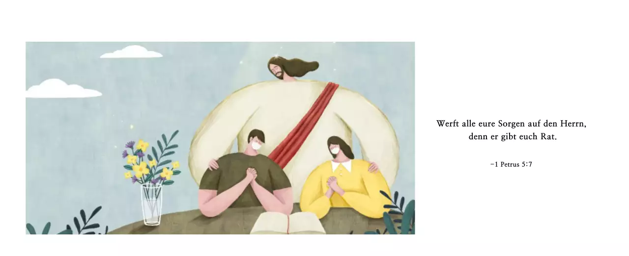 Pastell saubere Illustration Kirche