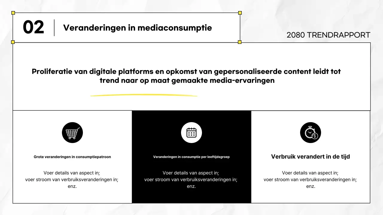 Zwarte moderne rapportinformatie leveren