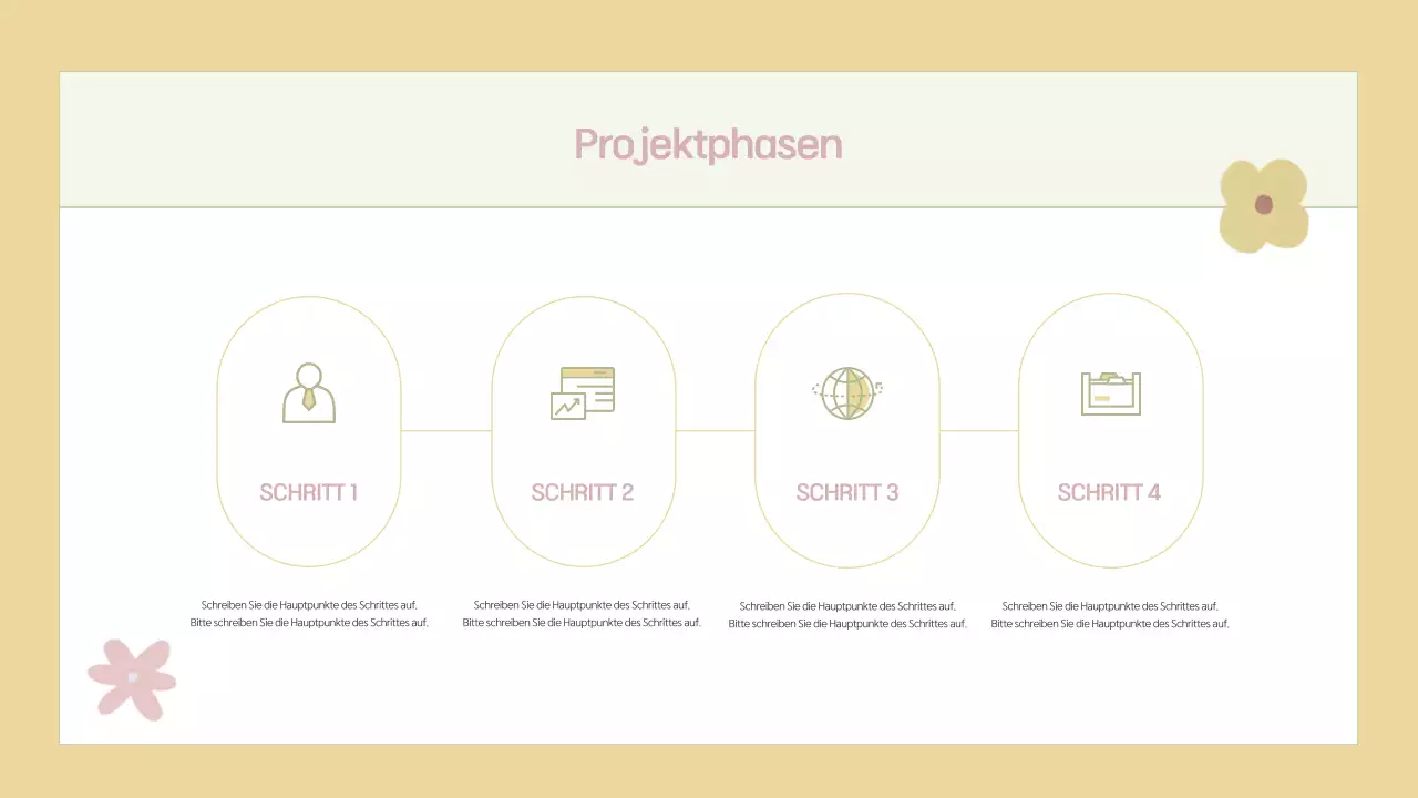 Planung eines beigen und einfachen Projektvorschlags
