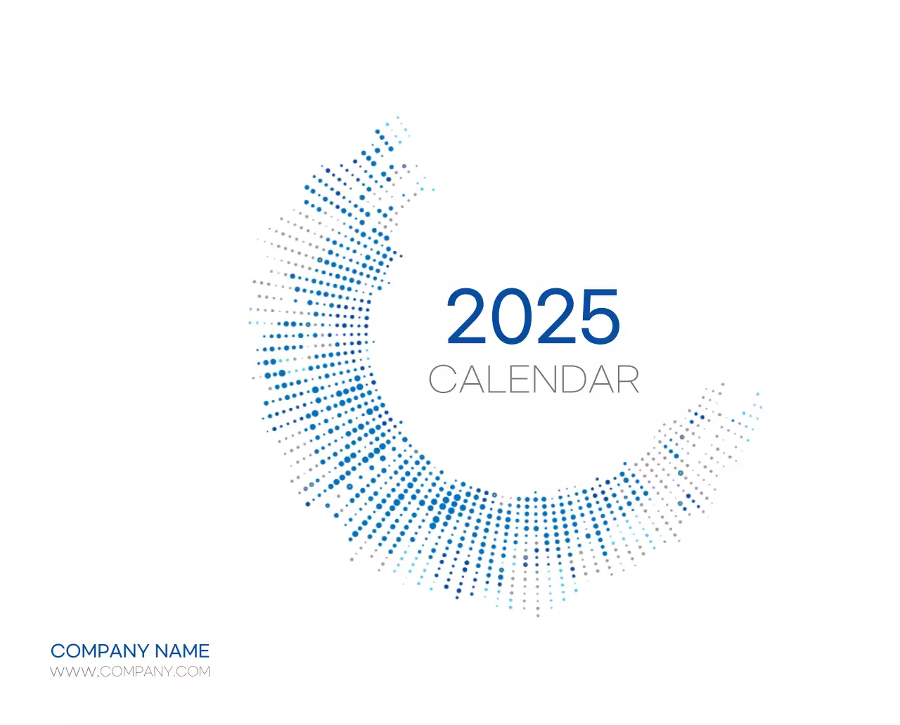 Blue Modern Calendar Calendar