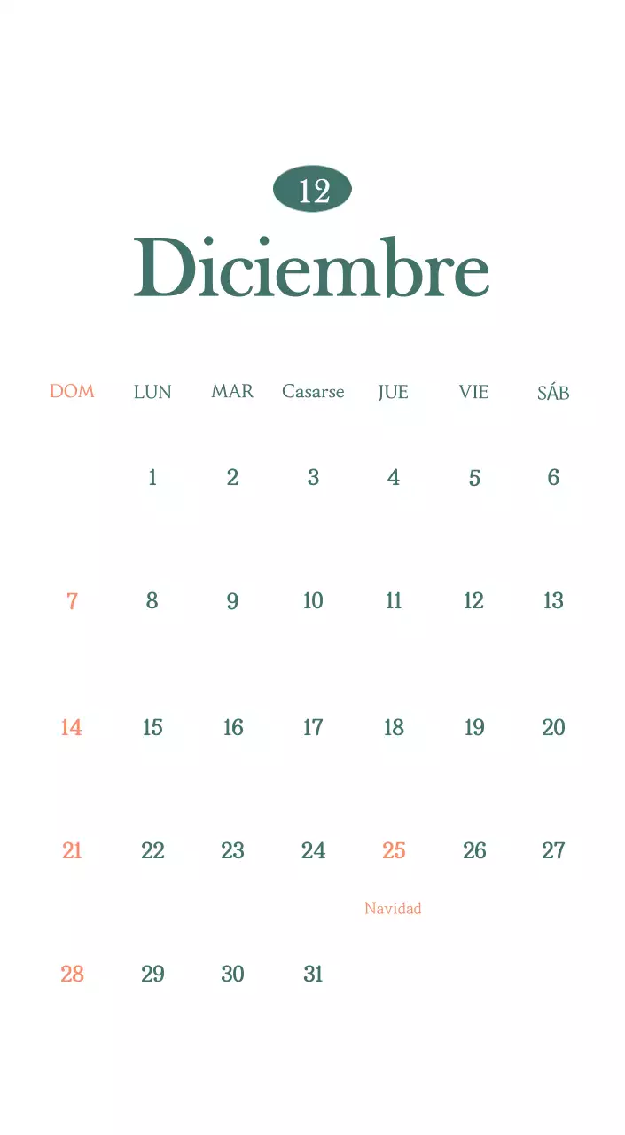 Un moderno calendario de cafeterías con recomendaciones para la bebida del mes