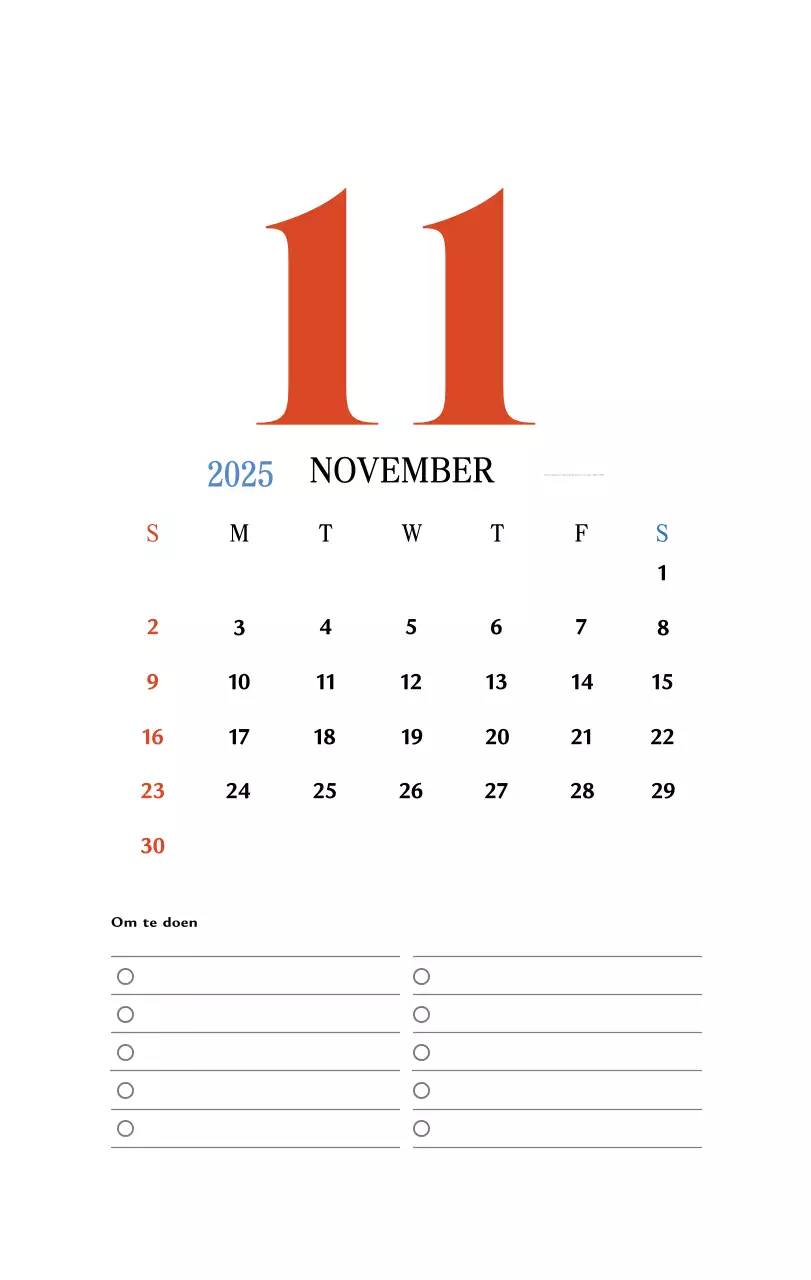 Retro concept memory kalender in rood