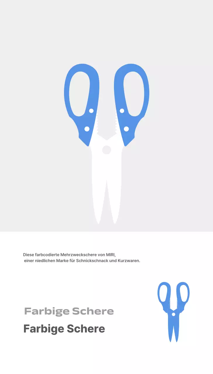 Graue einfache Schreibwaren-Kurzwaren-Anzeige