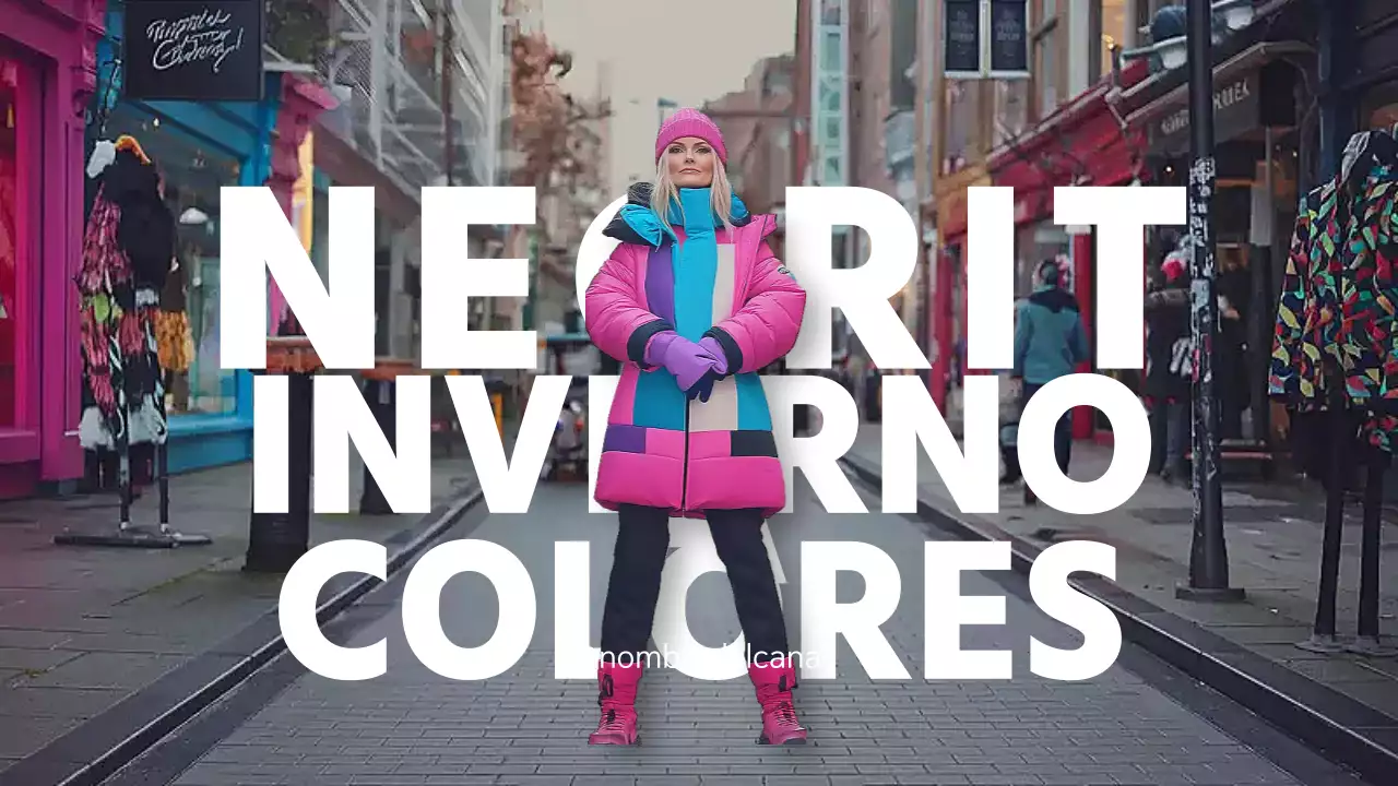 Anuncio de moda colorido y atrevido