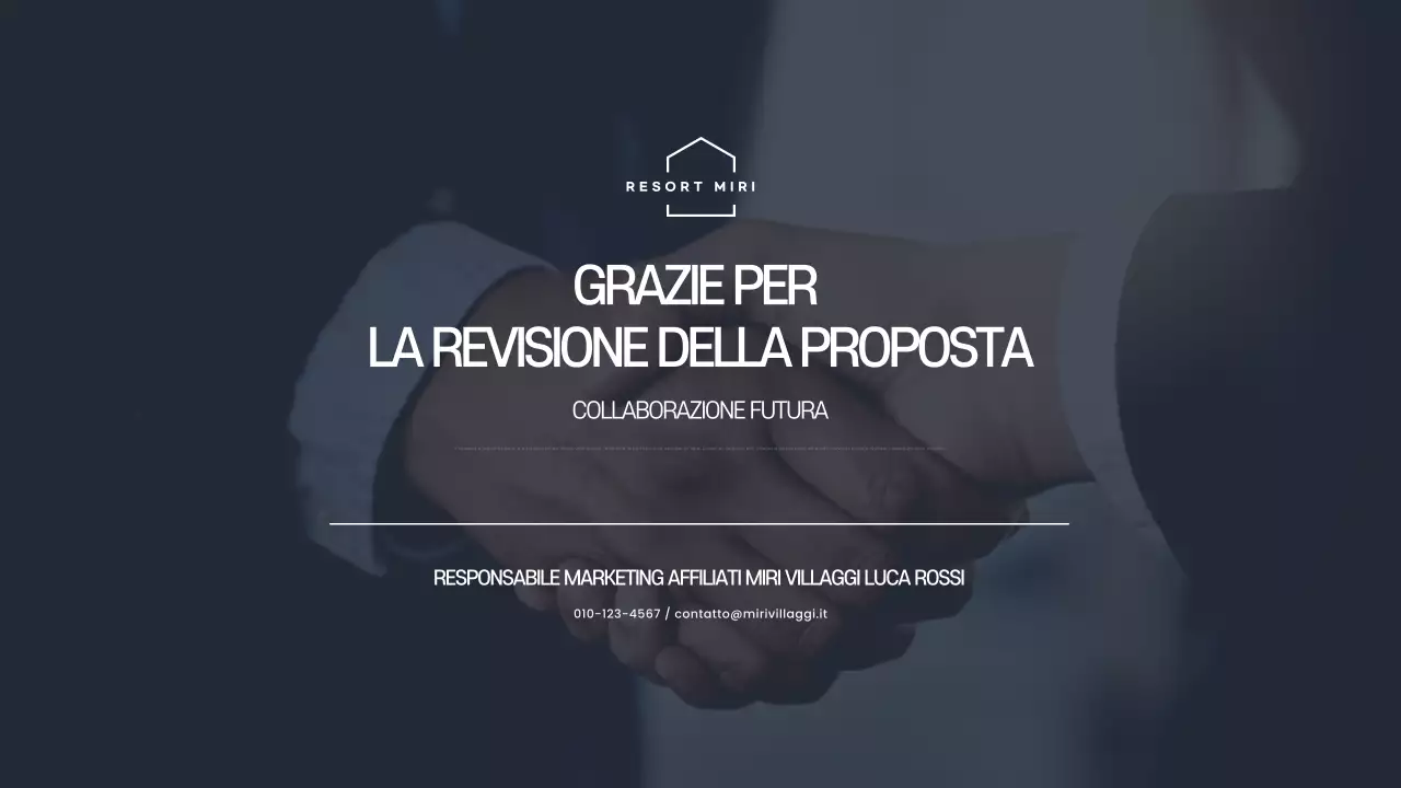 Proposta di partenariato per il Farang Modern Resort