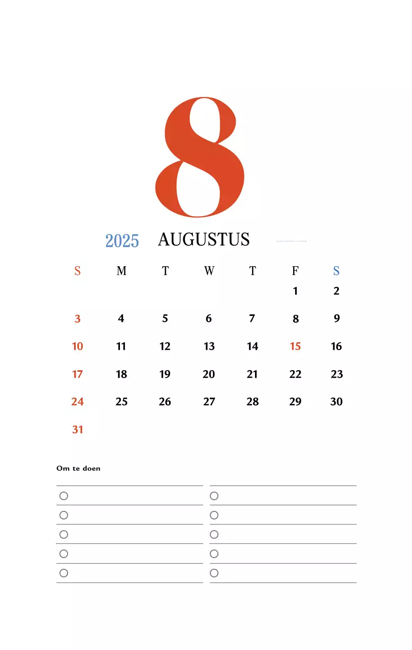 Retro concept memory kalender in rood