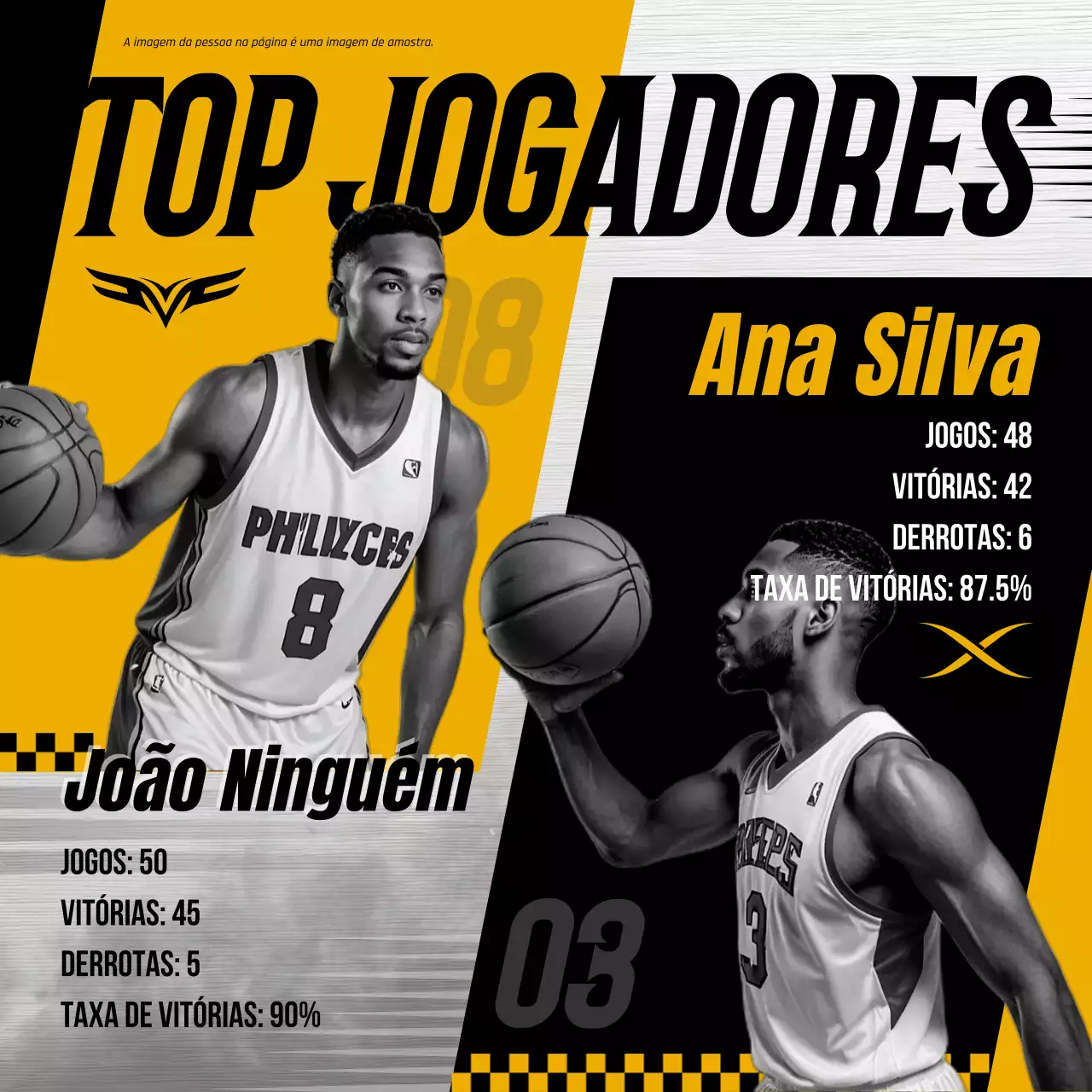 anúncio do desporto moderno amarelo