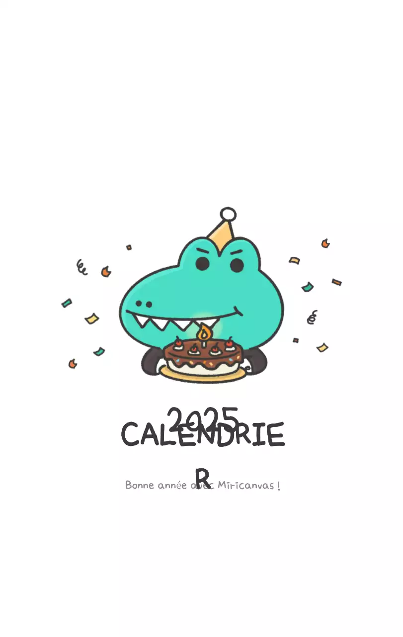 Un calendrier avec un concept d'illustration Ago mignon