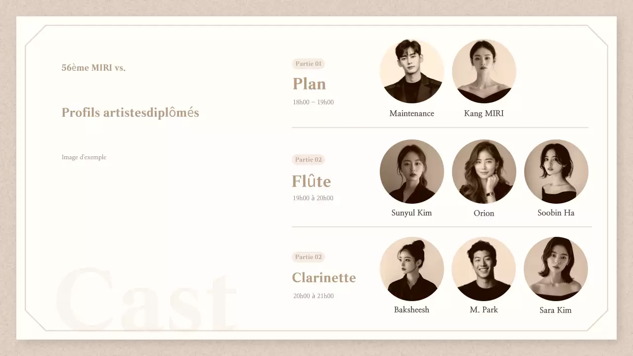 Beige Classical Guide des concerts