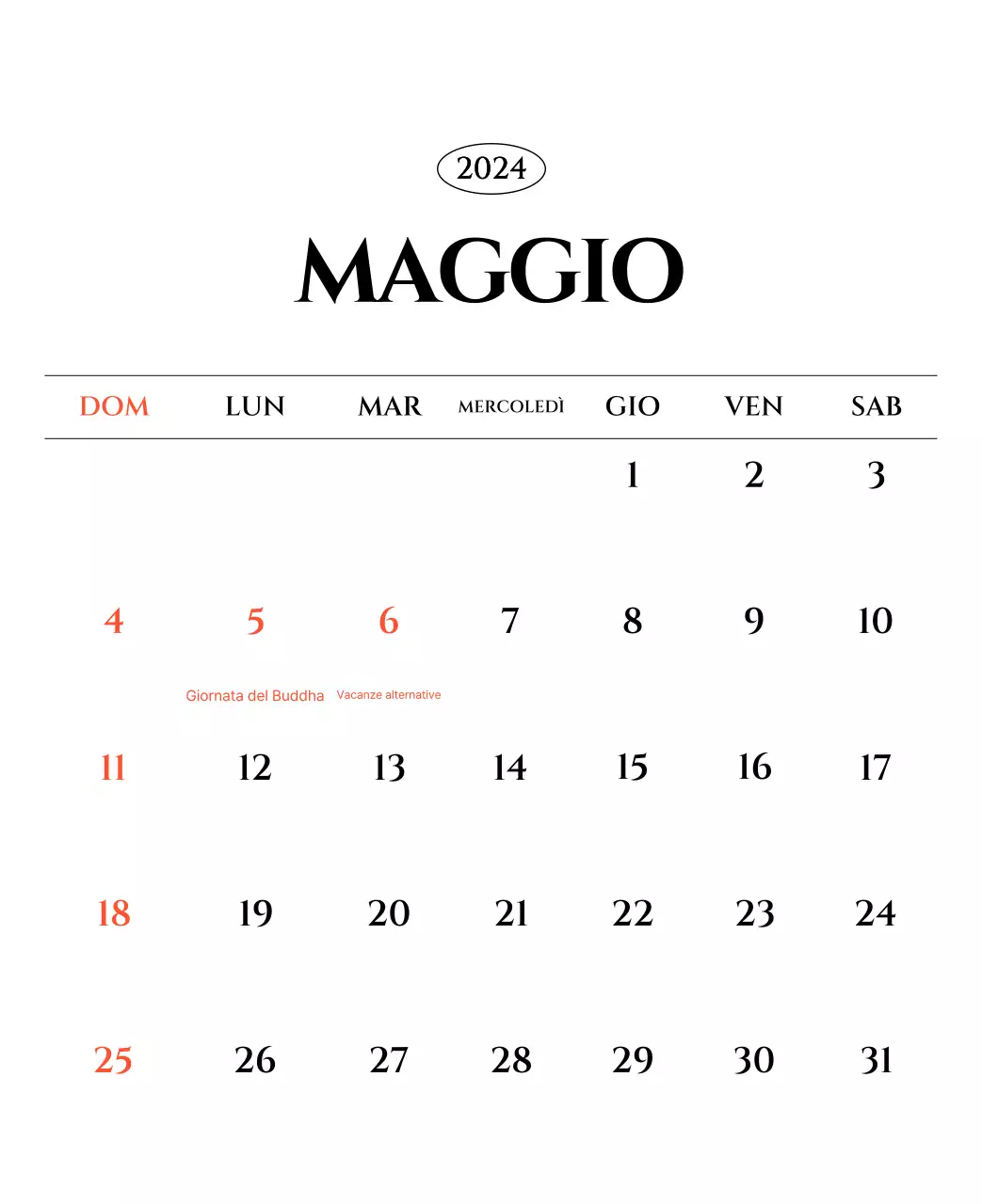 Calendario semplice con concetto di fotografia di viaggio emozionale in bianco e nero